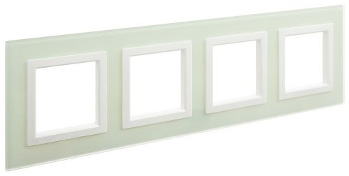 Рамка универсальная DKC Avanti 4-м. стекло светло-зеленый картинка